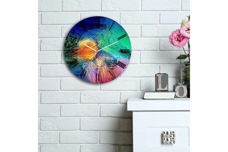 Decoratiivinen MDF-Kello 30x - Sisustustuotteet - Seinäkoristeet - Kellot