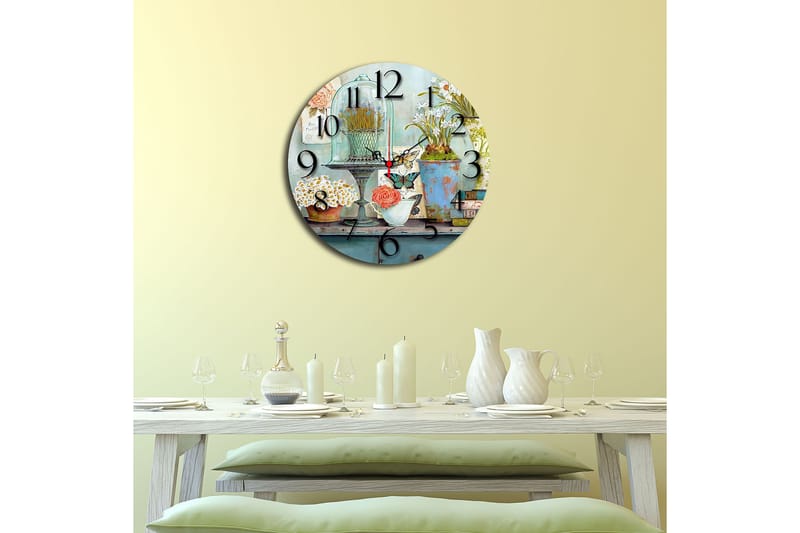 Decoratiivinen MDF-Kello 40x - Sisustustuotteet - Seinäkoristeet - Kellot