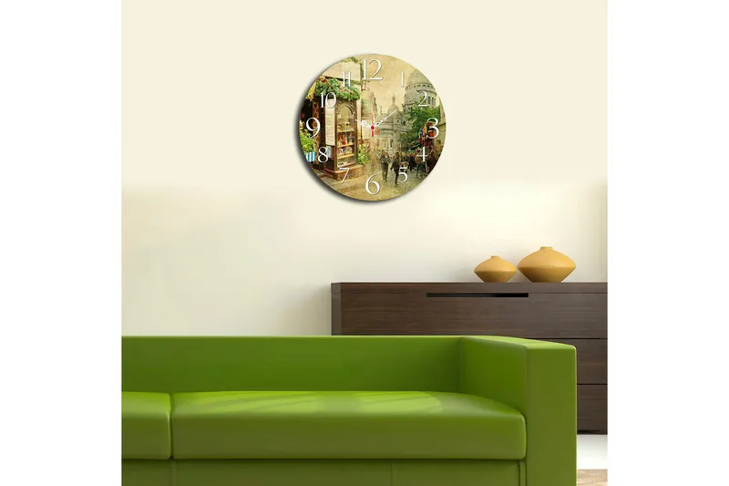 Decoratiivinen MDF-Kello 40x - Sisustustuotteet - Seinäkoristeet - Kellot