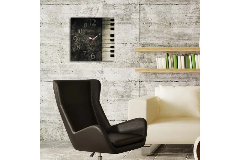 Decoratiivinen MDF-Kello 40x40 - Sisustustuotteet - Seinäkoristeet - Kellot