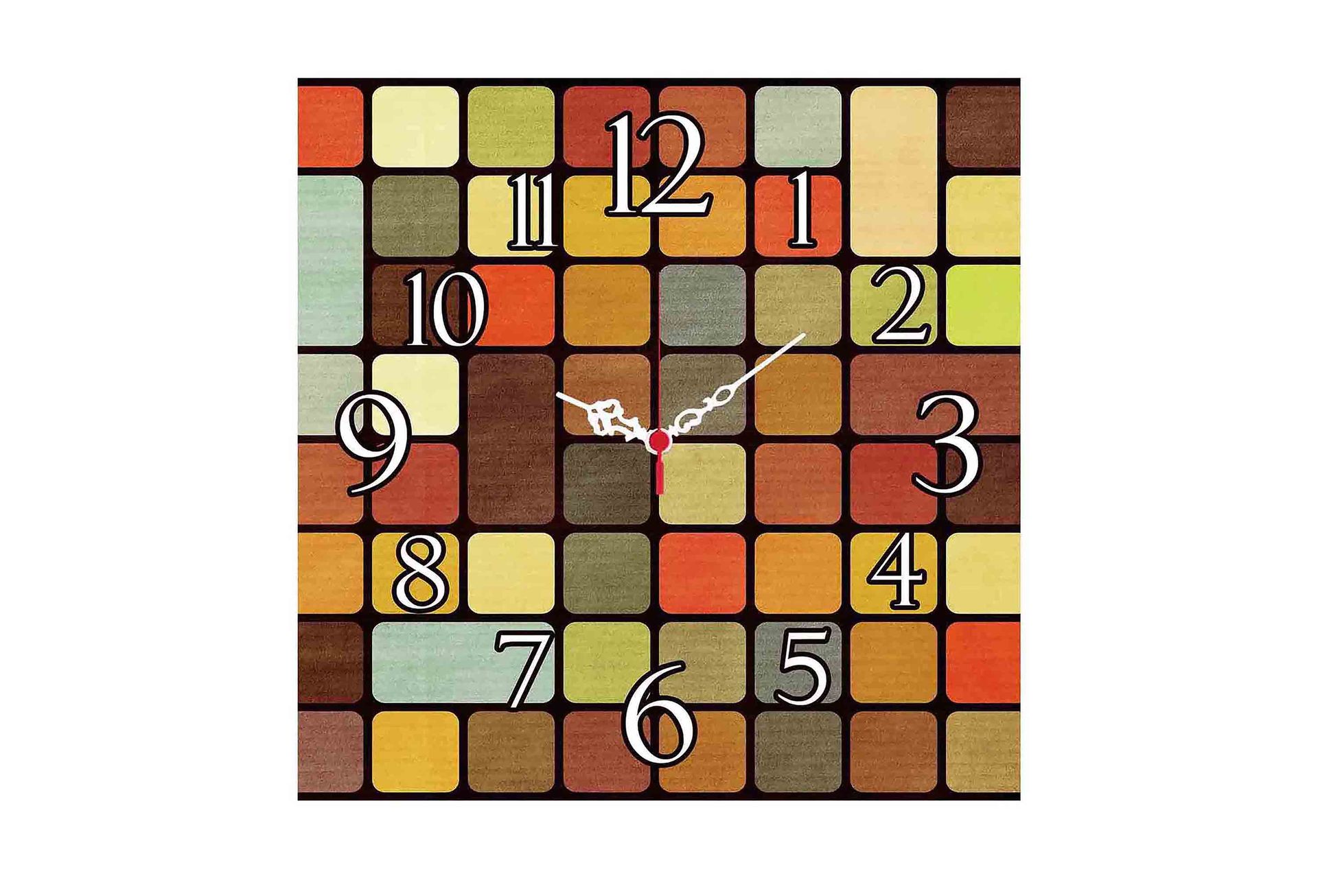 Decoratiivinen MDF-Kello 40x40 - Sisustustuotteet - Seinäkoristeet - Kellot
