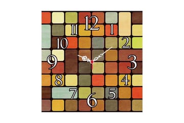 Decoratiivinen MDF-Kello 40x40 - Sisustustuotteet - Seinäkoristeet - Kellot
