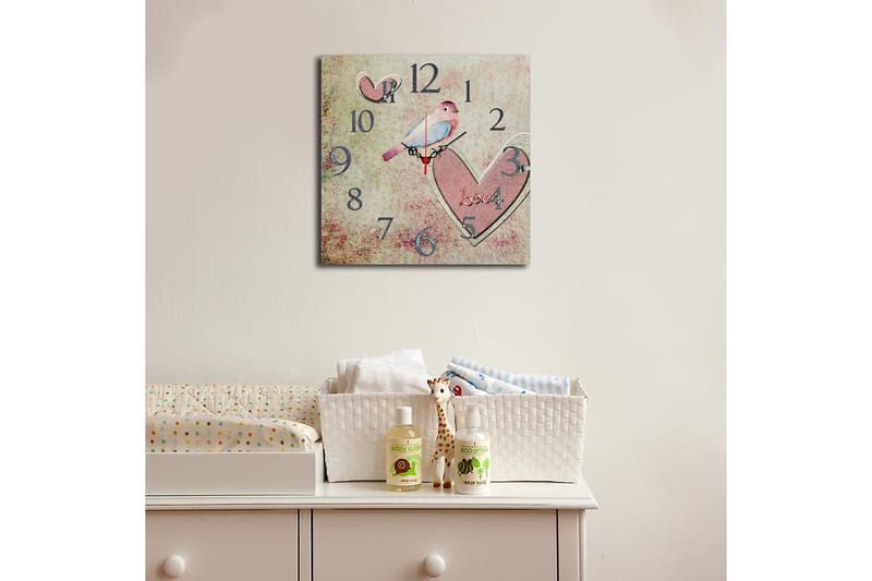 Decoratiivinen MDF-Kello 40x40 - Sisustustuotteet - Seinäkoristeet - Kellot