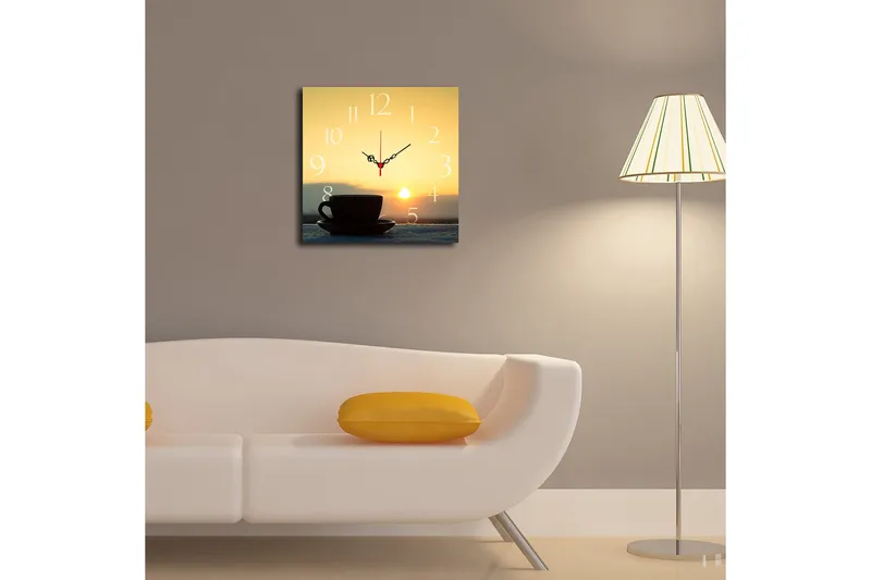 Decoratiivinen MDF-Kello 40x40 - Sisustustuotteet - Seinäkoristeet - Kellot