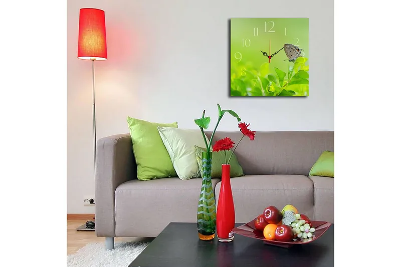 Decoratiivinen MDF-Kello 40x40 - Sisustustuotteet - Seinäkoristeet - Kellot