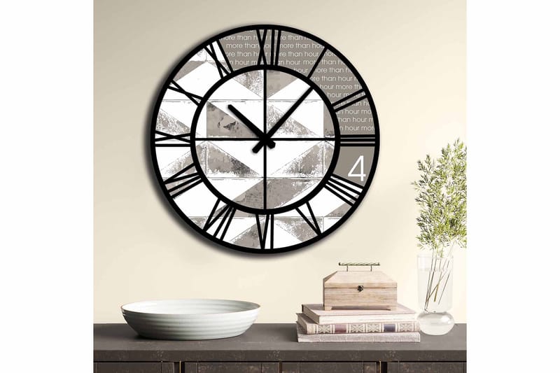 Decoratiivinen MDF-Kello 50x - Sisustustuotteet - Seinäkoristeet - Kellot