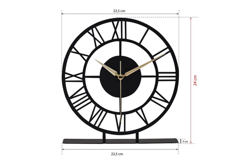 Edror Seinäkello 25 cm - Sisustustuotteet - Seinäkoristeet - Kellot