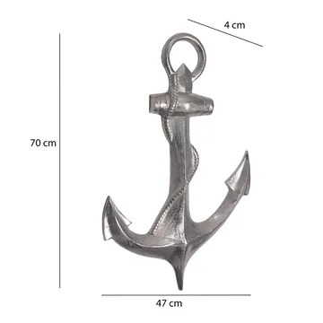 Eliena-seinäkoriste 47 cm - Hopeanvärinen - Sisustustuotteet - Sisustusesineet - Koriste-esineet - Veistos