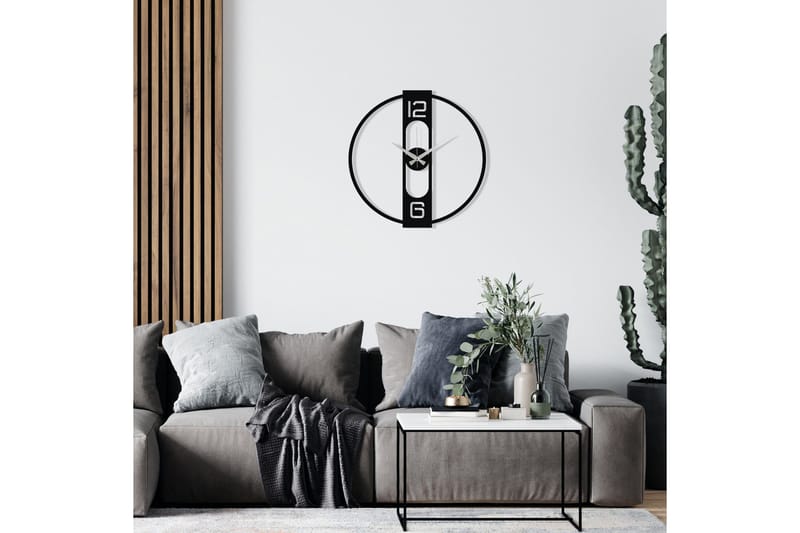 Enzo - Musta - Sisustustuotteet - Seinäkoristeet - Kellot