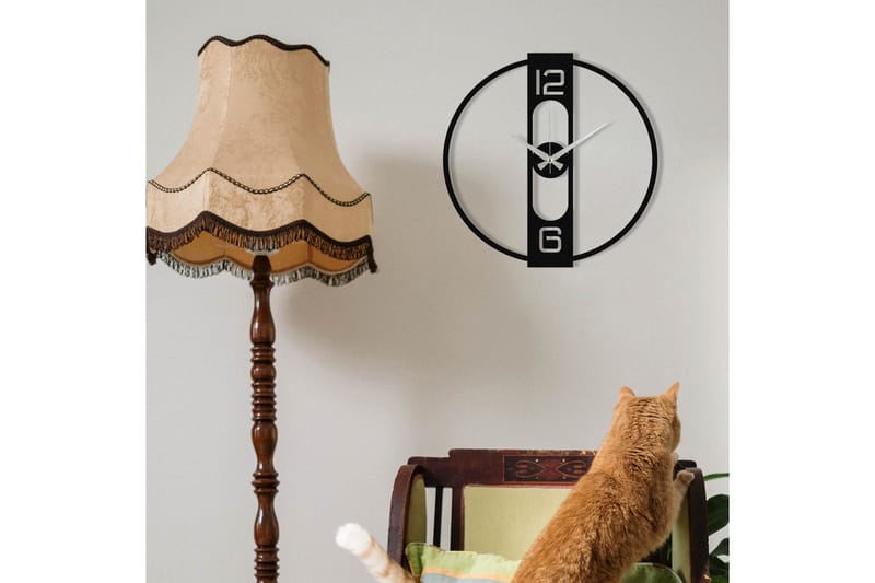 Enzo - Musta - Sisustustuotteet - Seinäkoristeet - Kellot