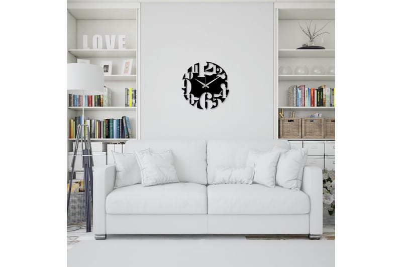 Enzokello - S001 - Musta - Sisustustuotteet - Seinäkoristeet - Kellot