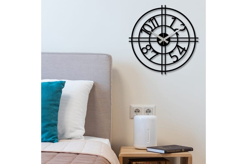 Enzokello - S010 - Musta - Sisustustuotteet - Seinäkoristeet - Kellot