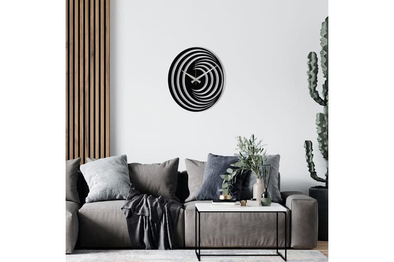 Enzokello - S017 - Musta - Sisustustuotteet - Seinäkoristeet - Kellot