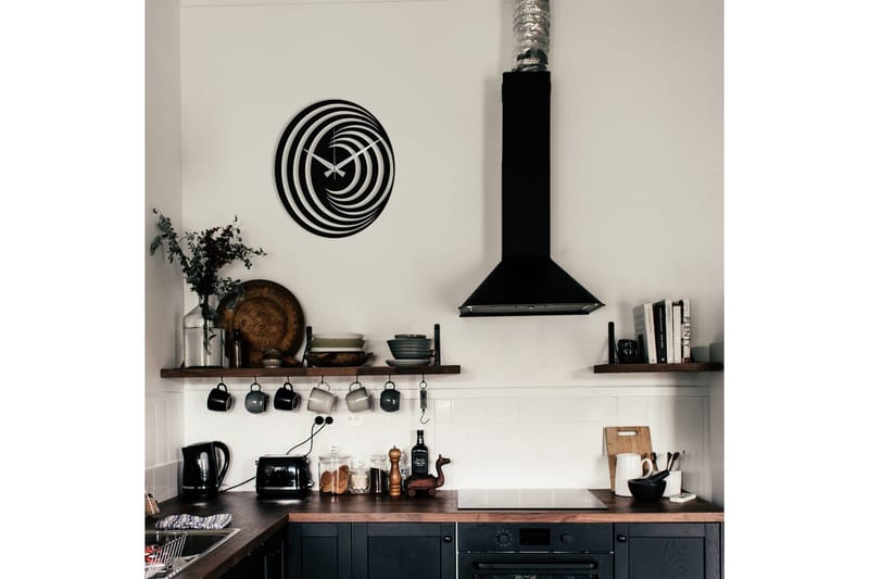 Enzokello - S017 - Musta - Sisustustuotteet - Seinäkoristeet - Kellot