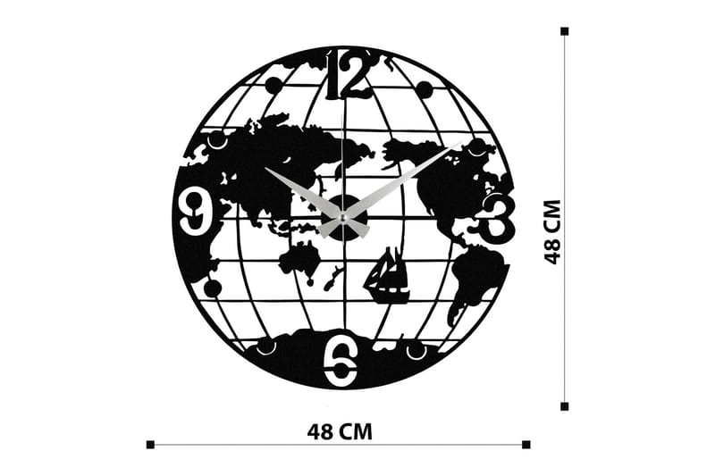 Enzokello - S018 - Musta - Sisustustuotteet - Seinäkoristeet - Kellot