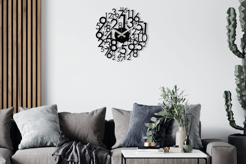 Enzokello - S019 - Musta - Sisustustuotteet - Seinäkoristeet - Kellot