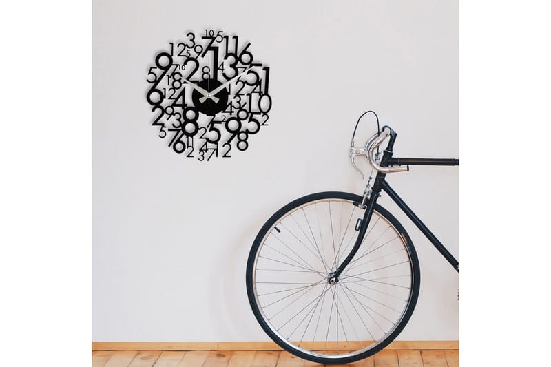 Enzokello - S019 - Musta - Sisustustuotteet - Seinäkoristeet - Kellot