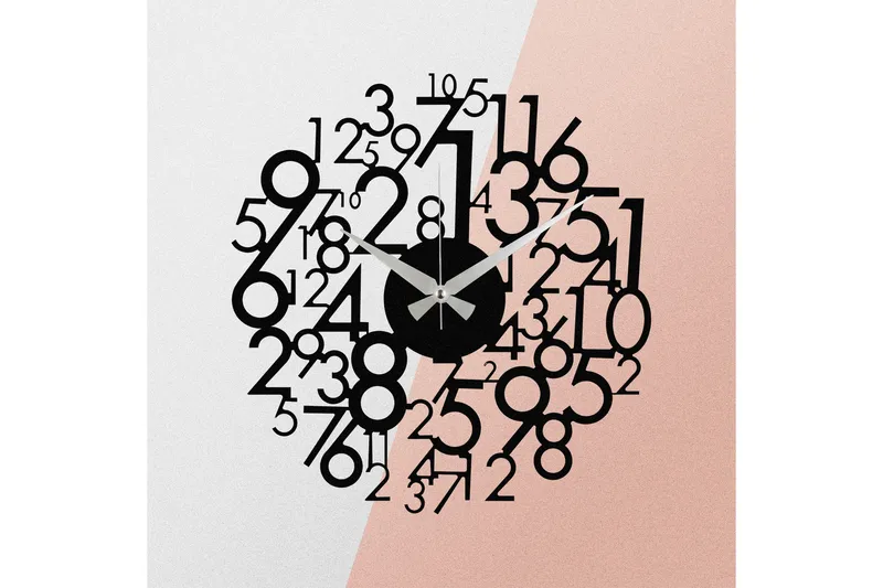 Enzokello - S019 - Musta - Sisustustuotteet - Seinäkoristeet - Kellot