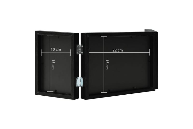 3-osainen Valokuvakehyskollaasi musta 22x15cm+2x(10x15cm) - Musta - Sisustustuotteet - Seinäkoristeet - Kehykset - Valokuvakehys
