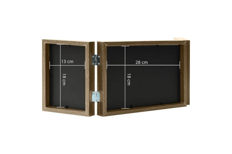 3-osainen Valokuvakehyskollaasi v.ruskea 28x18cm+2x(13x18cm) - Ruskea - Sisustustuotteet - Seinäkoristeet - Kehykset - Kollaasikehys