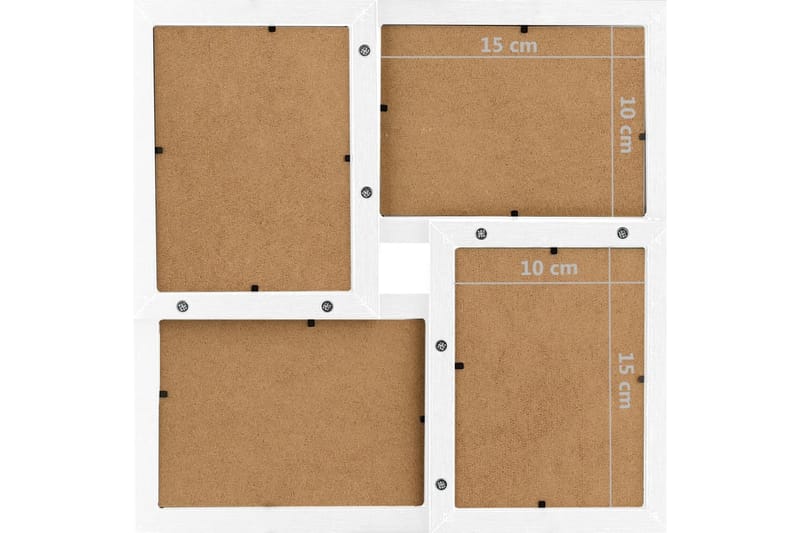 Kollaasi valokuvakehys 24x(10x15 cm) kuville valkoinen MDF - Valkoinen - Sisustustuotteet - Seinäkoristeet - Kehykset - Kollaasikehys