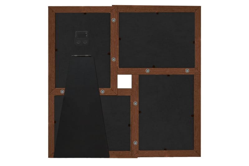 Kollaasi valokuvakehys 4x(10x15 cm) kuville tummanruskea MDF - Ruskea - Sisustustuotteet - Seinäkoristeet - Kehykset - Valokuvakehys