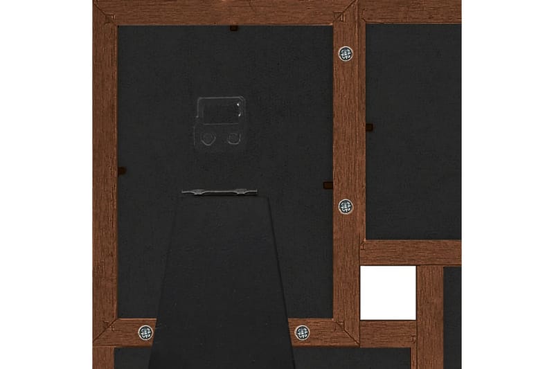 Kollaasi valokuvakehys 4x(10x15 cm) kuville tummanruskea MDF - Ruskea - Sisustustuotteet - Seinäkoristeet - Kehykset - Valokuvakehys