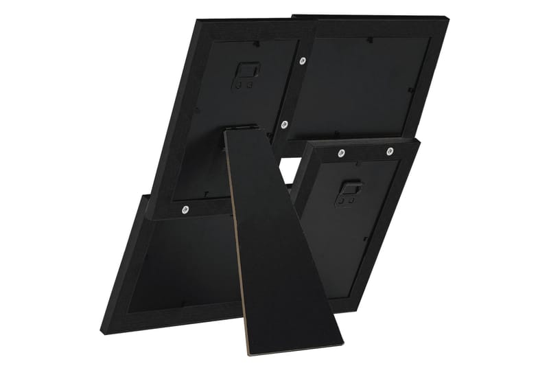 Kollaasi valokuvakehys 4x(13x18 cm) kuvalle musta MDF - Musta - Sisustustuotteet - Seinäkoristeet - Kehykset - Valokuvakehys