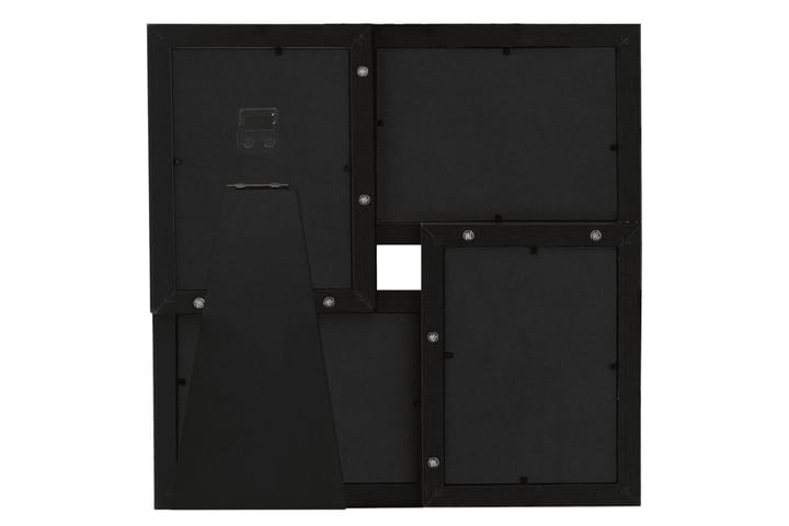 Kollaasi valokuvakehys 4x(13x18 cm) kuvalle musta MDF - Musta - Valokuvakehys