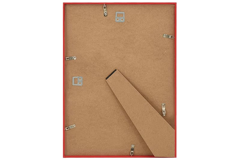 Valokuvakehyskollaasi 5 kpl seinälle/pöydälle pun. 70x90 cm - Punainen - Sisustustuotteet - Seinäkoristeet - Kehykset - Valokuvakehys