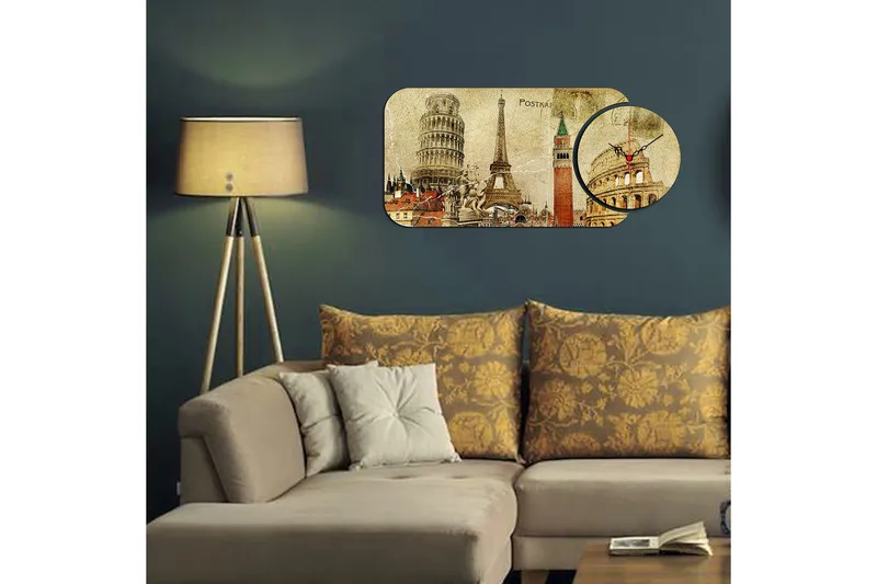 2-os - Monivärinen - Sisustustuotteet - Seinäkoristeet - Kellot