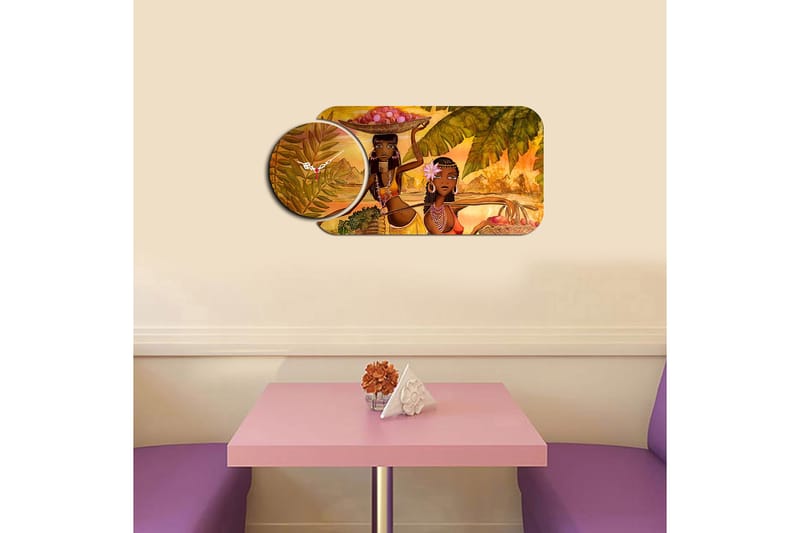 2-os - Monivärinen - Sisustustuotteet - Seinäkoristeet - Kellot