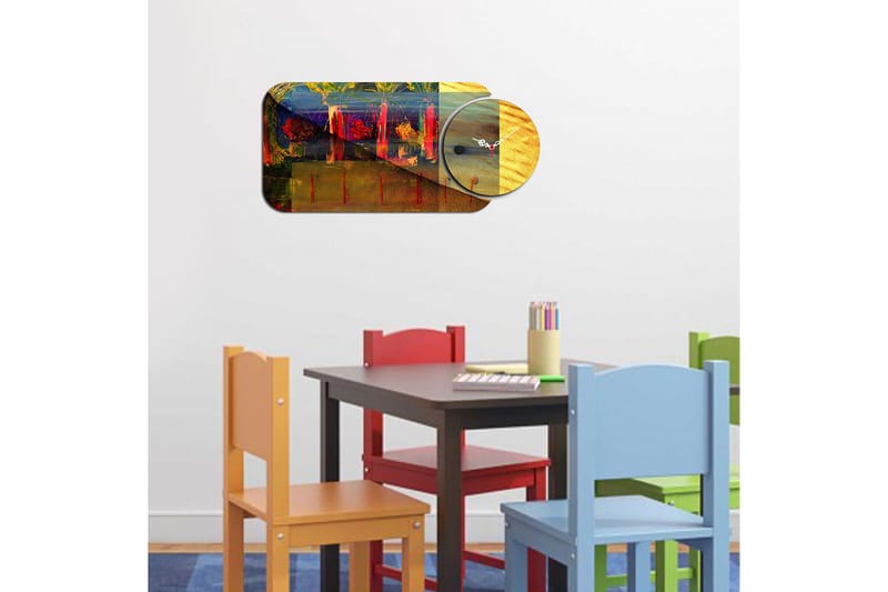 2-os - Monivärinen - Sisustustuotteet - Seinäkoristeet - Kellot