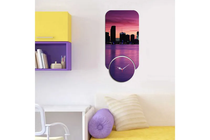 2-os - Monivärinen - Sisustustuotteet - Seinäkoristeet - Kellot