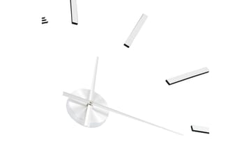 3D-seinäkello moderni muotoilu 100 cm XXL hopea - Hopea - Sisustustuotteet - Seinäkoristeet - Kellot