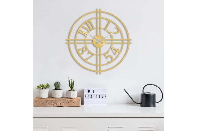 Koriste Seinäkello - Kulta - Sisustustuotteet - Seinäkoristeet - Kellot