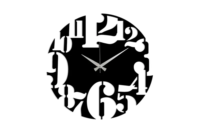 Koriste Seinäkello, Musta