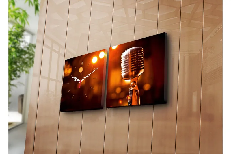 Koristeellinen Canvas Seinäkello (2 kpl), undefined