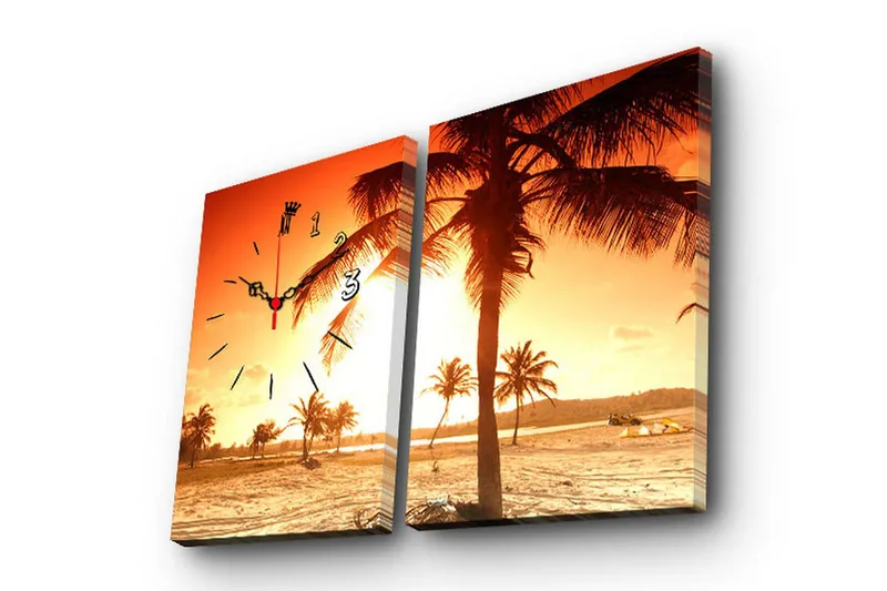Koristeellinen Canvas Seinäkello (2 kpl), undefined