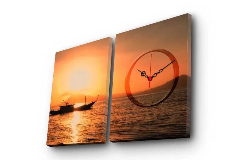 Koristeellinen Canvas Seinäkello (2 kpl), undefined