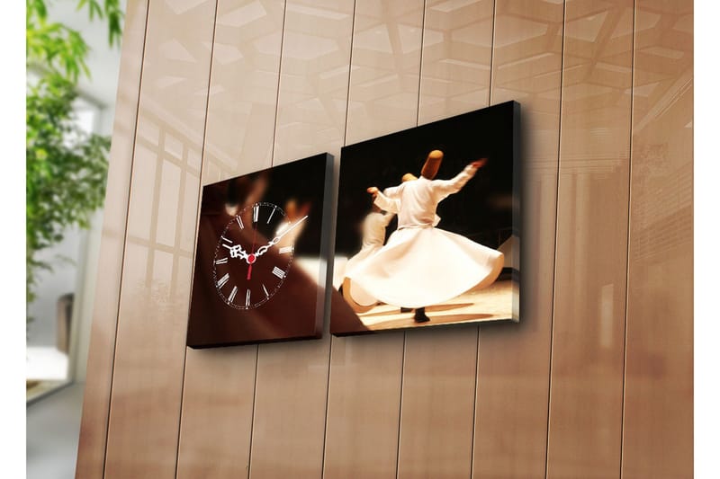 Koristeellinen Canvas Seinäkello (2 kpl), undefined