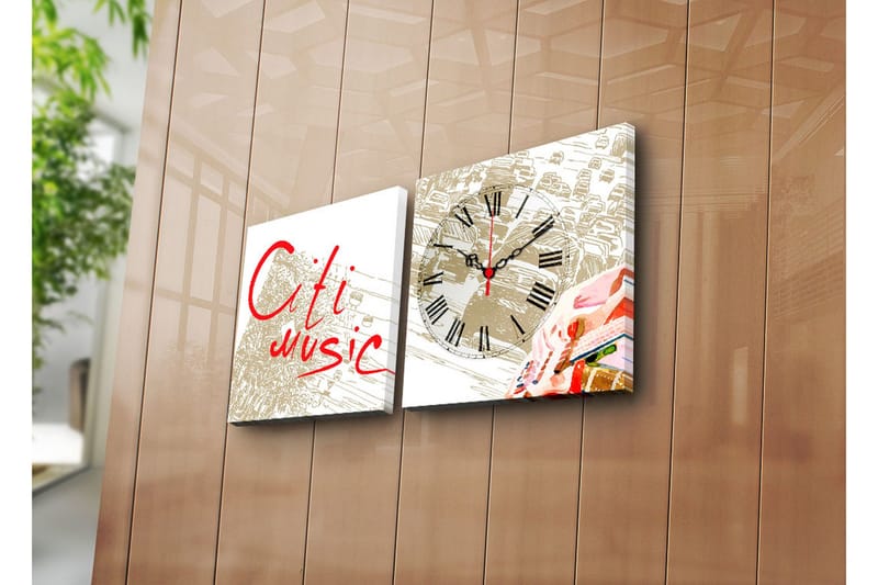 Koristeellinen Canvas Seinäkello (2 kpl), undefined