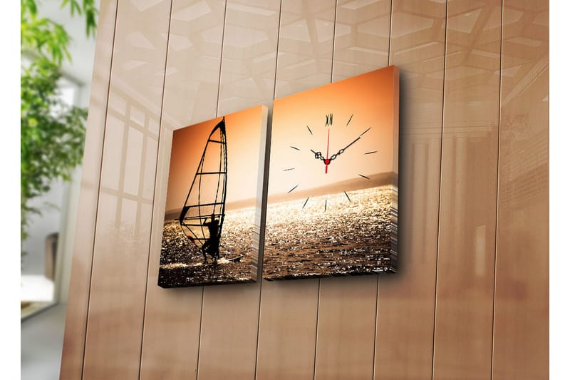 Koristeellinen Canvas Seinäkello (2 kpl), undefined