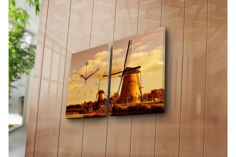 Koristeellinen Canvas Seinäkello (2 kpl), undefined