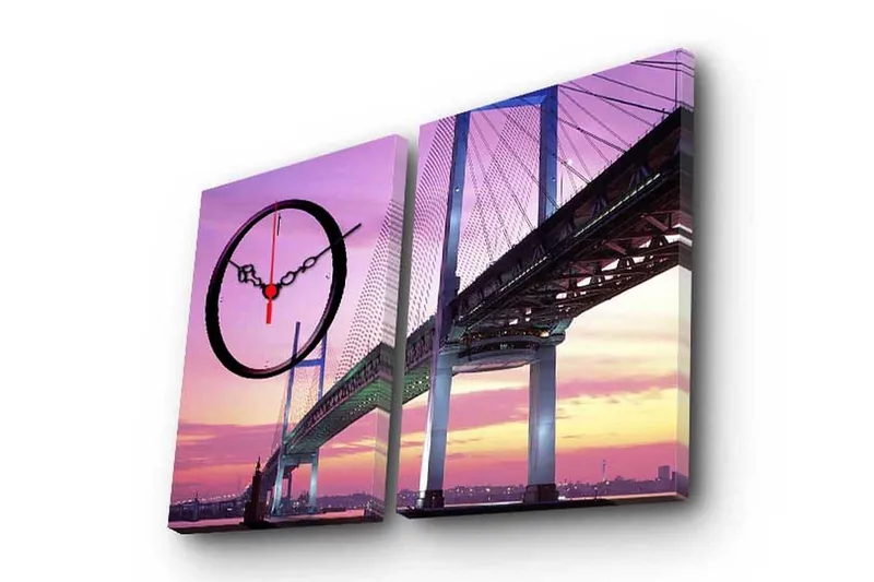 Koristeellinen Canvas Seinäkello (2 kpl), undefined