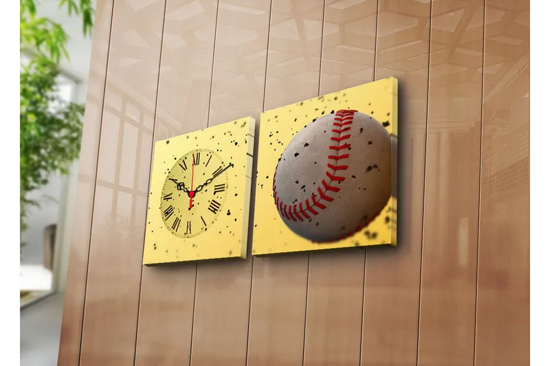 Koristeellinen Canvas Seinäkello (2 kpl), undefined