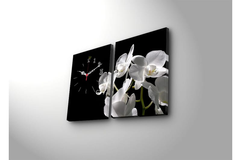 Koristeellinen Canvas Seinäkello (2 kpl) - Sisustustuotteet - Seinäkoristeet - Kellot