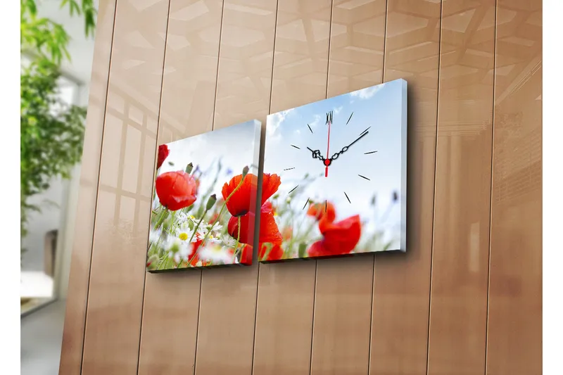 Koristeellinen Canvas Seinäkello (2 kpl), undefined