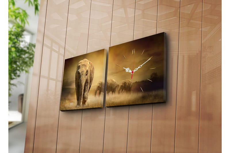 Koristeellinen Canvas Seinäkello (2 kpl), undefined