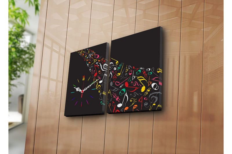 Koristeellinen Canvas Seinäkello (2 kpl), undefined